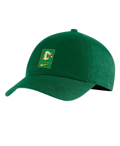 Shop Nike Men's  Green Oregon Ducks Throwback Heritage86 Adjustable Hat