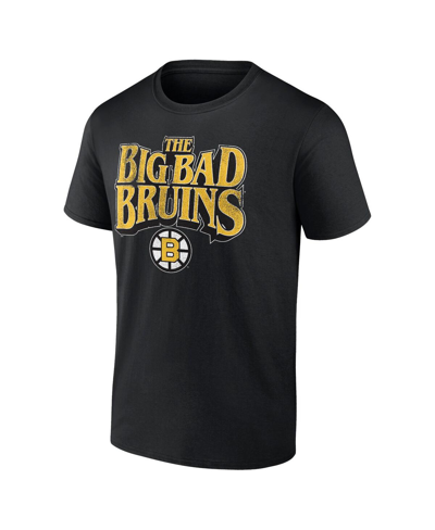 Fanatics Branded  Black Boston Bruins Centennial The Big Bad Bruins T-shirt In Black