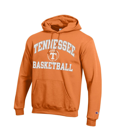 Shop Champion Men's  Tennessee Orange Tennessee Volunteers Basketball Icon Powerblend Pullover Hoodie