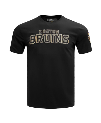 Shop Pro Standard Men's  Black Boston Bruins Wordmark T-shirt
