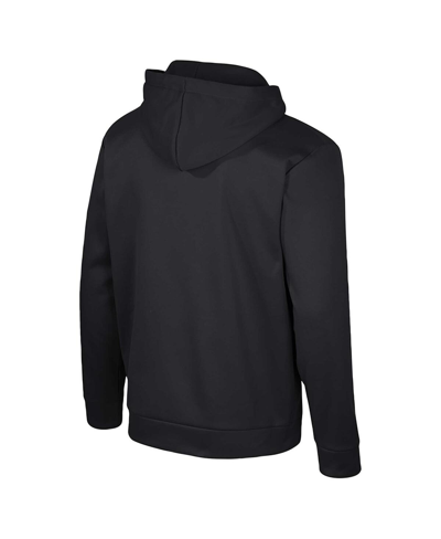 Colosseum Black Iowa Hawkeyes Quarter-zip Hoodie In Black