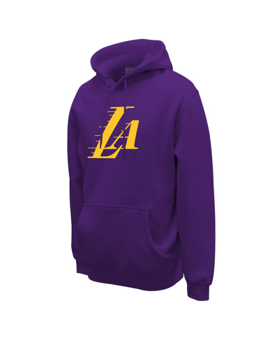 Shop Stadium Essentials Men's And Women's  Purple Los Angeles Lakers Primary Logo Pullover Hoodie