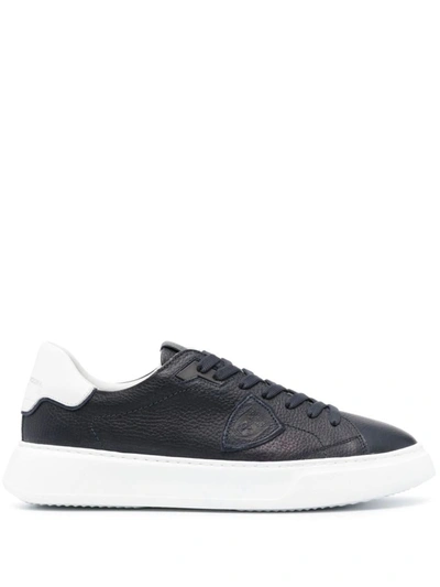 Shop Philippe Model 'temple' Sneakers In Blue