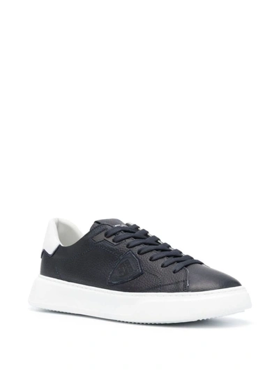 Shop Philippe Model 'temple' Sneakers In Blue