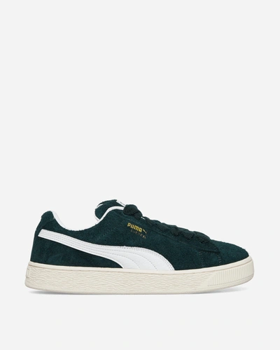 Shop Puma Suede Xl Hairy Sneakers Ponderosa Pine / Frosted Ivory In Multicolor