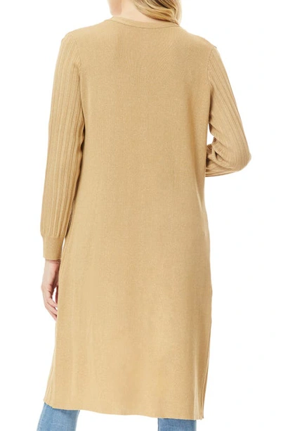 Shop By Design Jae Ribbed Cardigan Duster In Nomad