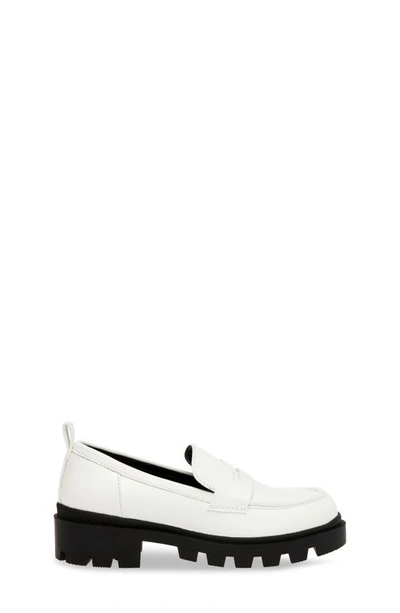 Shop Dolce Vita Dancer Lug Platform Penny Loafer In White