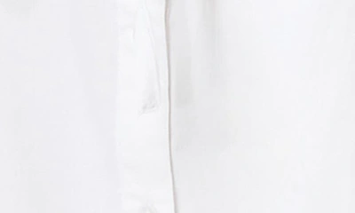 By Design Adira Long Sleeve Poplin Minidress In Bright White