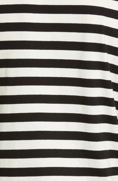 Shop & Other Stories Stripe Long Sleeve Cotton Knit Top In Beige/ White Stripe