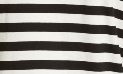 & Other Stories Stripe Long Sleeve Cotton Knit Top In Beige/ White Stripe