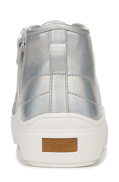 Shop Dr. Scholl's Time Off High Top Sneaker In Silver