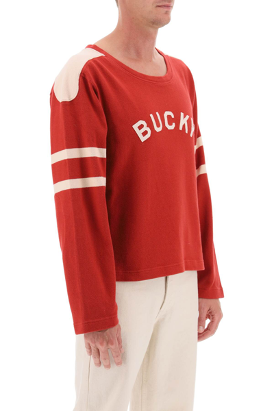 Shop Bode Bucky Two-tone Cotton Sweater Men In Multicolor