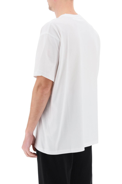 Shop Burberry Harriston T-shirt With Logo Print Men In White