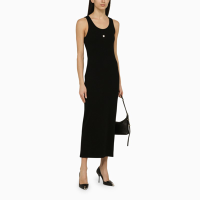 Shop Givenchy Black Knitted Camisole Dress Women