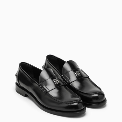 Shop Givenchy Black Leather Mr G Loafers Men
