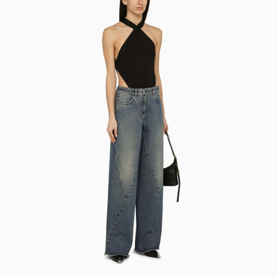 Shop Givenchy Loose Blue Washed Jeans Women