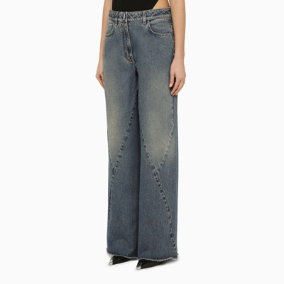 Shop Givenchy Loose Blue Washed Jeans Women