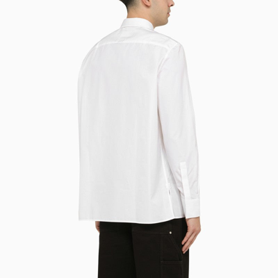 Shop Givenchy White Popeline Shirt Men