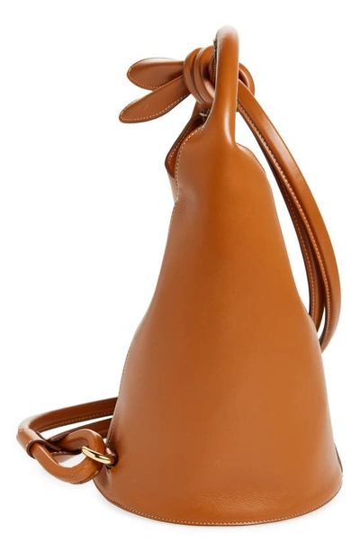 Shop Jacquemus Le Petit Tourni Leather Bucket Bag In Light Brown