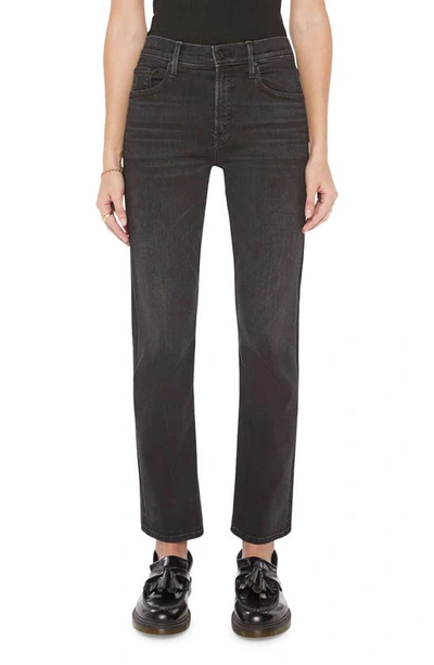 Shop Mother The Smarty Pants Hover High Waist Straight Leg Jeans In Vroom