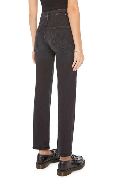 Shop Mother The Smarty Pants Hover High Waist Straight Leg Jeans In Vroom
