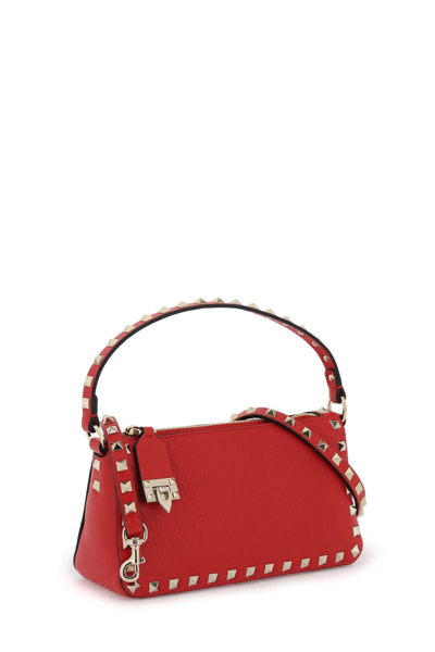 Shop Valentino Garavani Rockstud Small Bag Women In Red