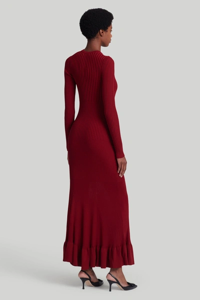 Shop Altuzarra 'seyrig' Dress In Garnet