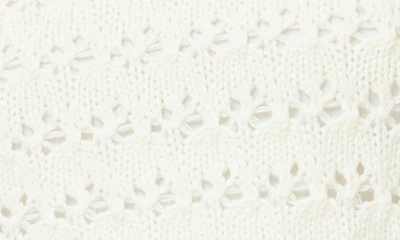 By Design Avery Open Stitch Crop Pullover Sweater In Gardenia