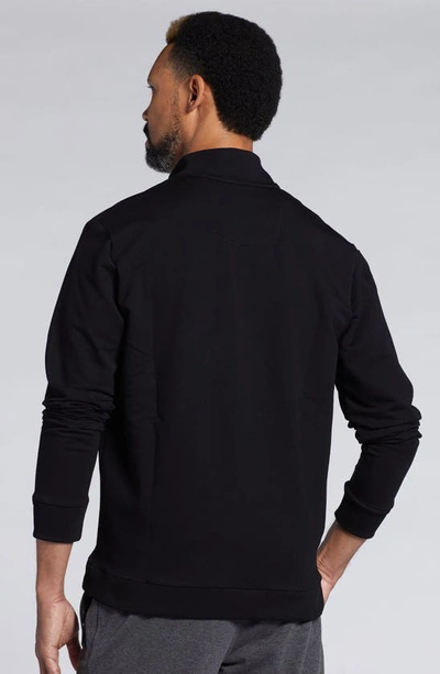 Shop Pino By Pinoporte Mario Quarter Zip Sweatshirt In Black