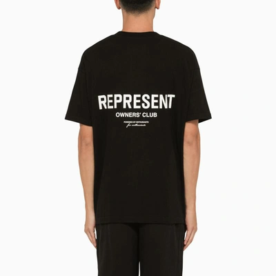 Shop Represent Owners Club Crew-neck T-shirt In Black
