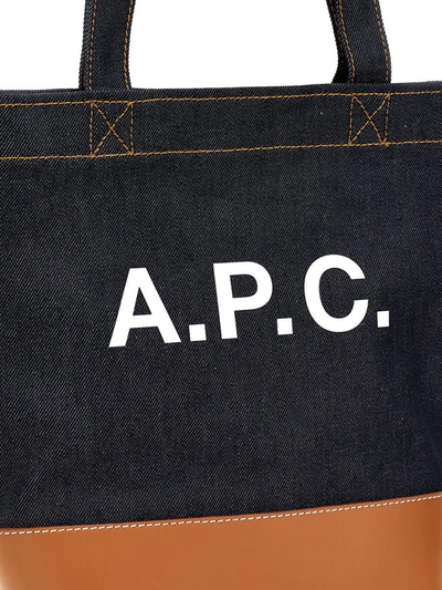 Shop Apc A.p.c. 'axel' Small Shopping Bag In Multicolor