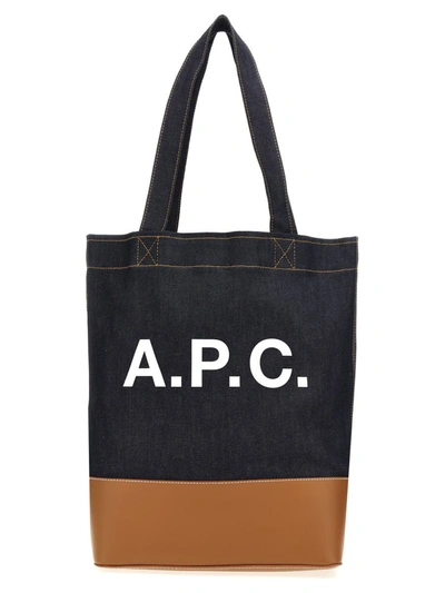 Shop Apc A.p.c. 'axel' Shopping Bag In Multicolor