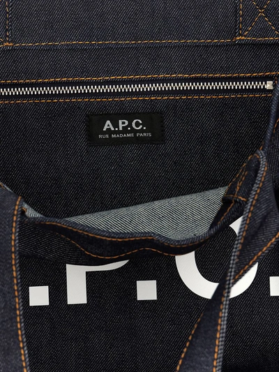 Shop Apc A.p.c. 'axel' Shopping Bag In Multicolor