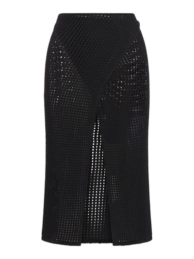 Shop Adamo Midi Skirts In Black