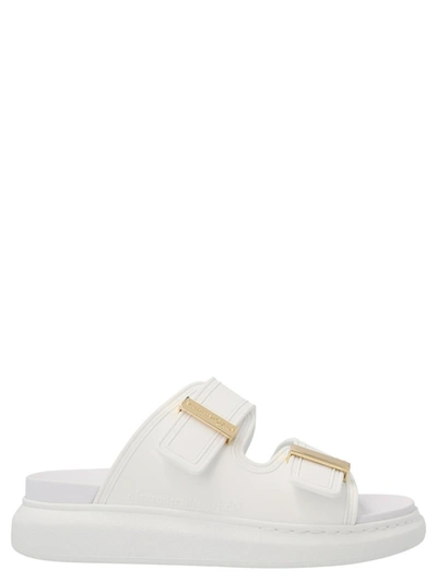Shop Alexander Mcqueen 'hybrid Oversize' Sandals In White
