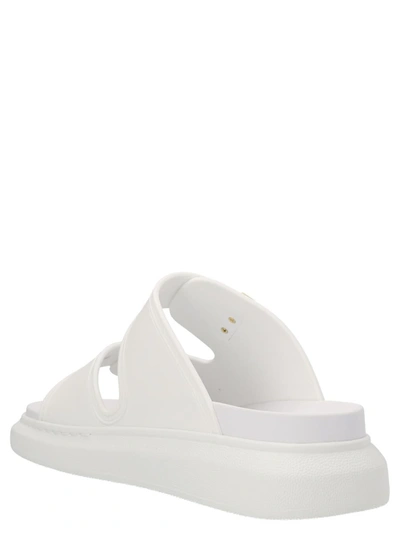Shop Alexander Mcqueen 'hybrid Oversize' Sandals In White