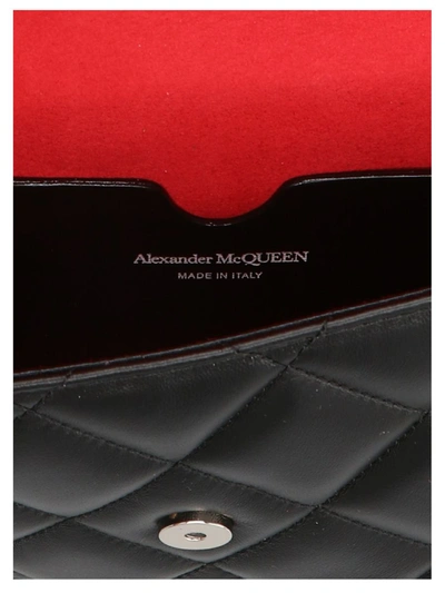 Shop Alexander Mcqueen 'skull' Small Crossbody Bag In White/black