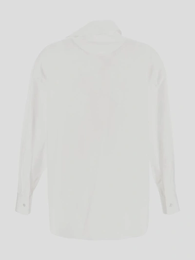 Shop Alexander Mcqueen Shirts In Opticalwhite
