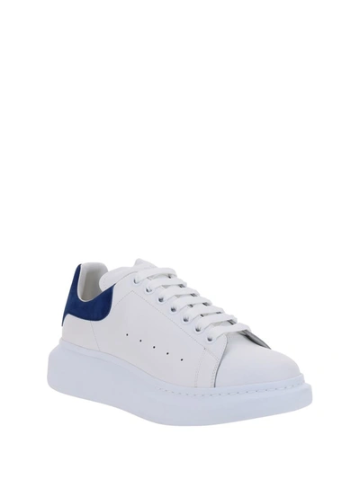 Shop Alexander Mcqueen Sneakers In White/paris Blue