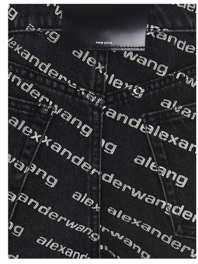 Shop Alexander Wang 'bite' Shorts In White/black