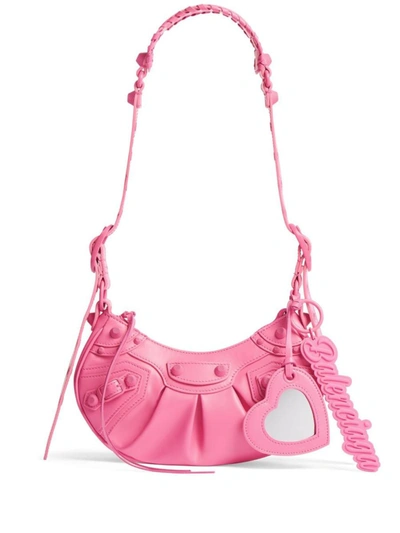 Shop Balenciaga Shopping Bags In Brght Pink