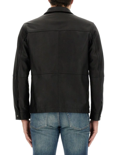 Shop Hugo Boss Boss Jacket With Collar In Black
