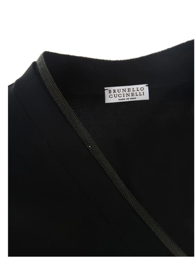 Shop Brunello Cucinelli ‘monile' Jersey T-shirt In Black