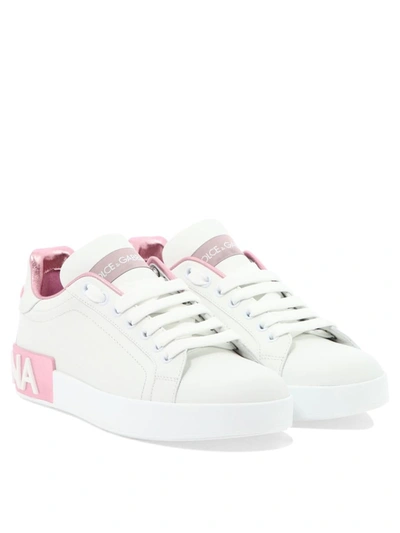 Shop Dolce & Gabbana "portofino" Sneakers In White