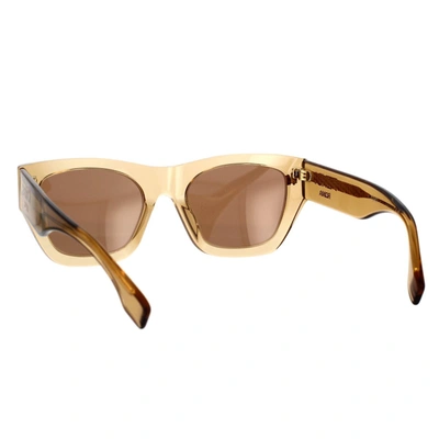 Shop Fendi Sunglasses In Beige