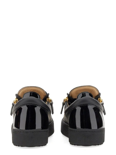 Shop Giuseppe Zanotti Frankie Sneaker In Black