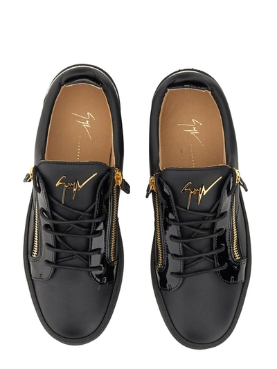Shop Giuseppe Zanotti Frankie Sneaker In Black