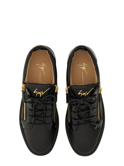 Shop Giuseppe Zanotti Frankie Sneaker In Black