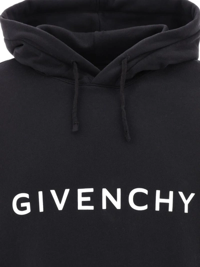 Shop Givenchy " Archetype" Hoodie In Black