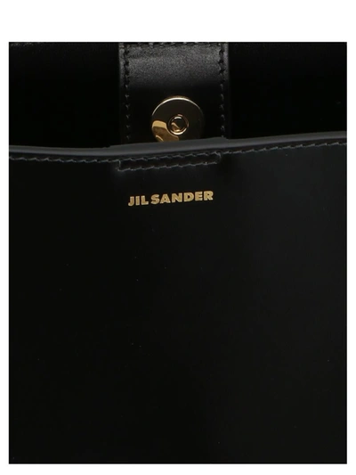 Shop Jil Sander 'tangle' Crossbody Bag In Black